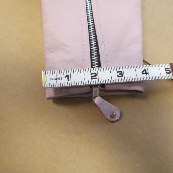 Jafrum Leather Motorcycle Jacket - Pink Ladies Size S - Picture 12 of 12